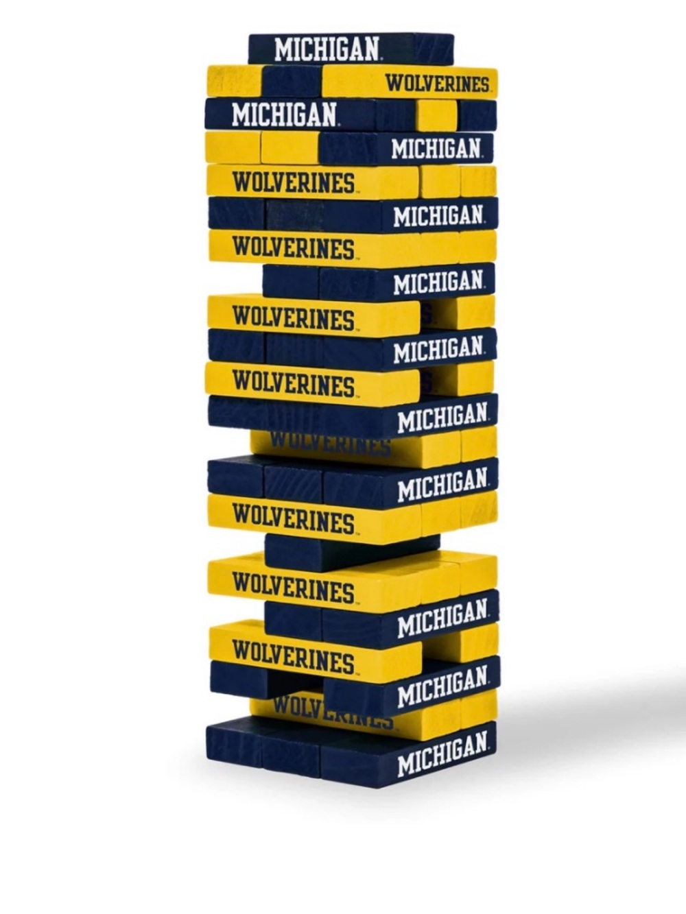 University of Michigan Wolverines Jenga Collectors Edition